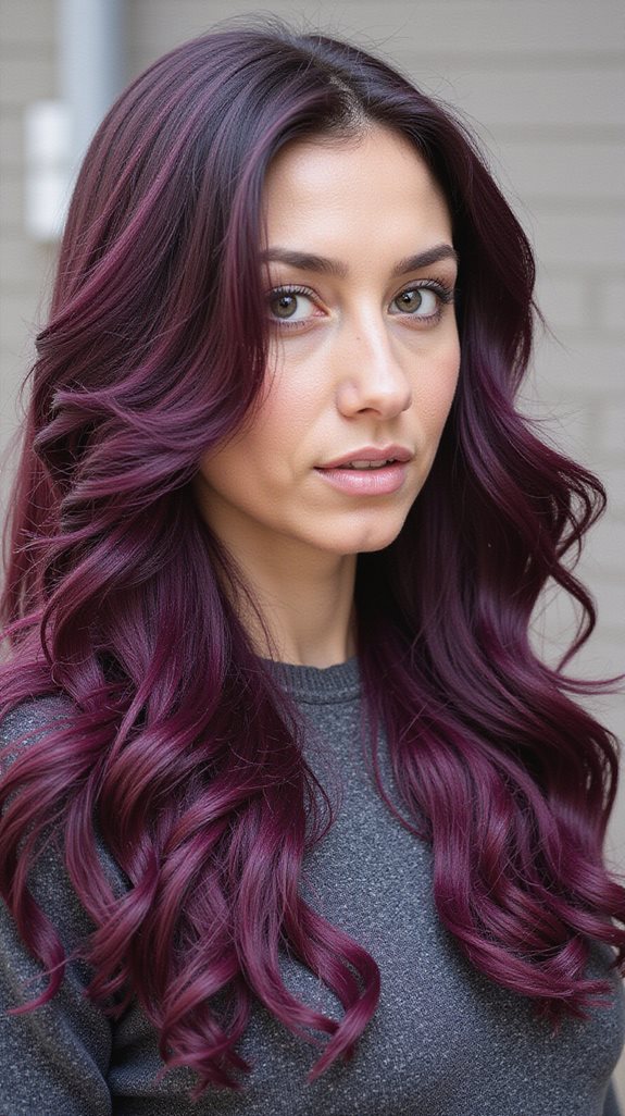 vibrant plum hair maintenance