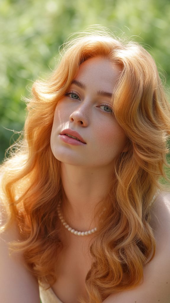 vibrant strawberry blonde maintenance