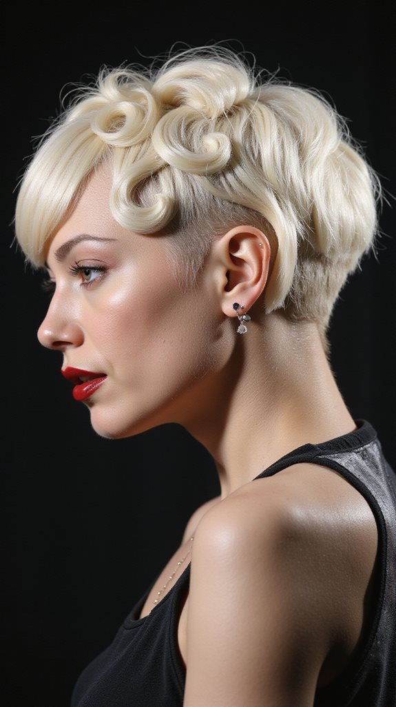 vintage glam meets pixie