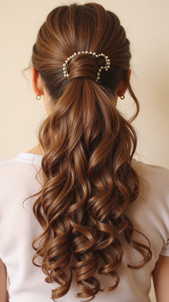 voluminous high ponytail style