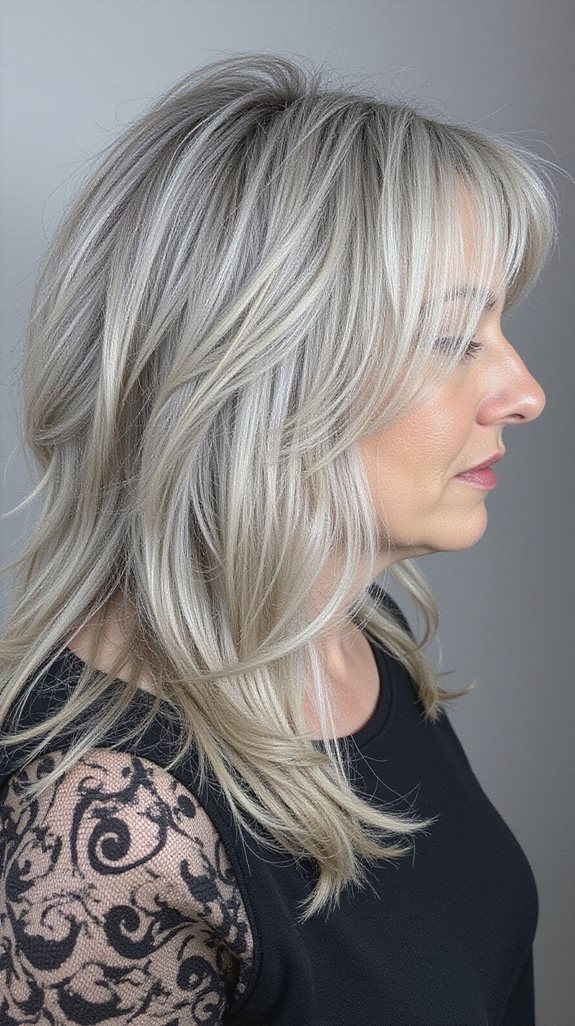 voluminous layered grey styles