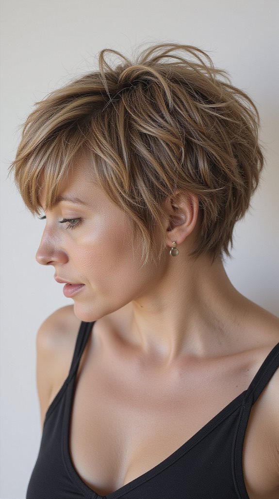 voluminous shag enhances fullness