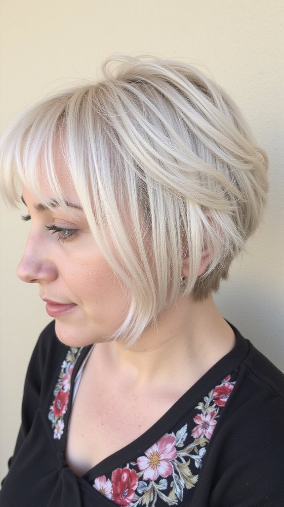 voluminous wispy bob style