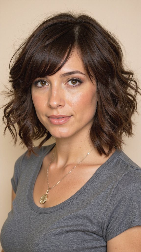 wavy bob with layers