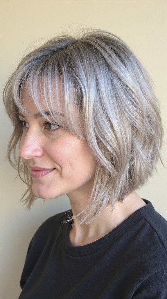 wispy bangs soften appearance