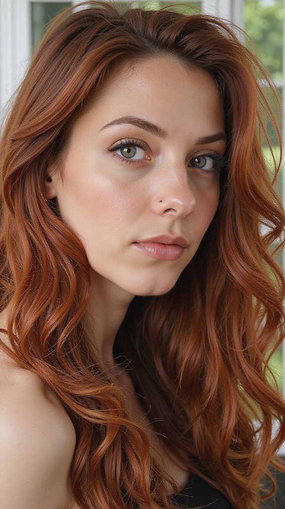 auburn hair for brunettes