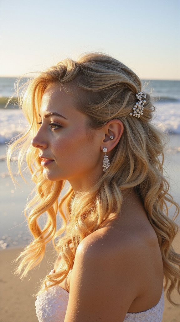 beachy loose curls hairstyle