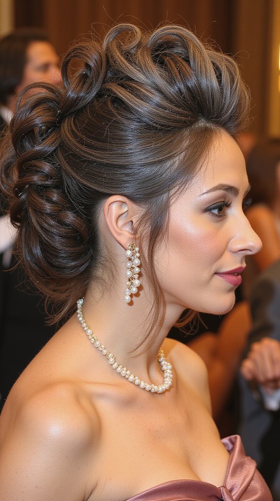 bold artistic mother updos