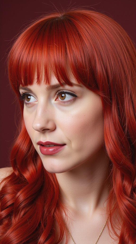 bold multidimensional crimson hue