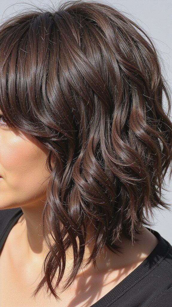 bold textured shag haircut