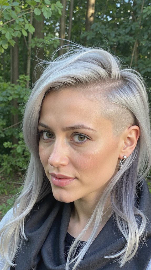 bold undercut with gradient