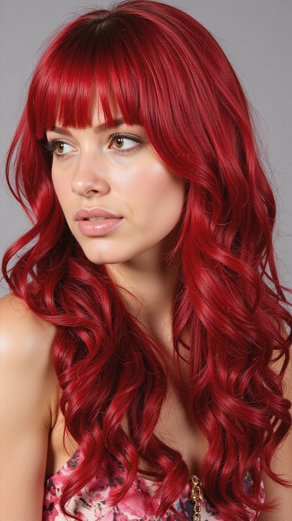 bold vibrant scarlet maintenance