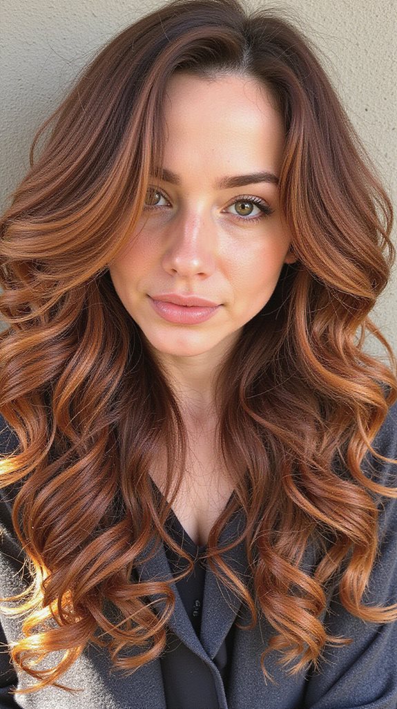 dynamic chestnut brown curls