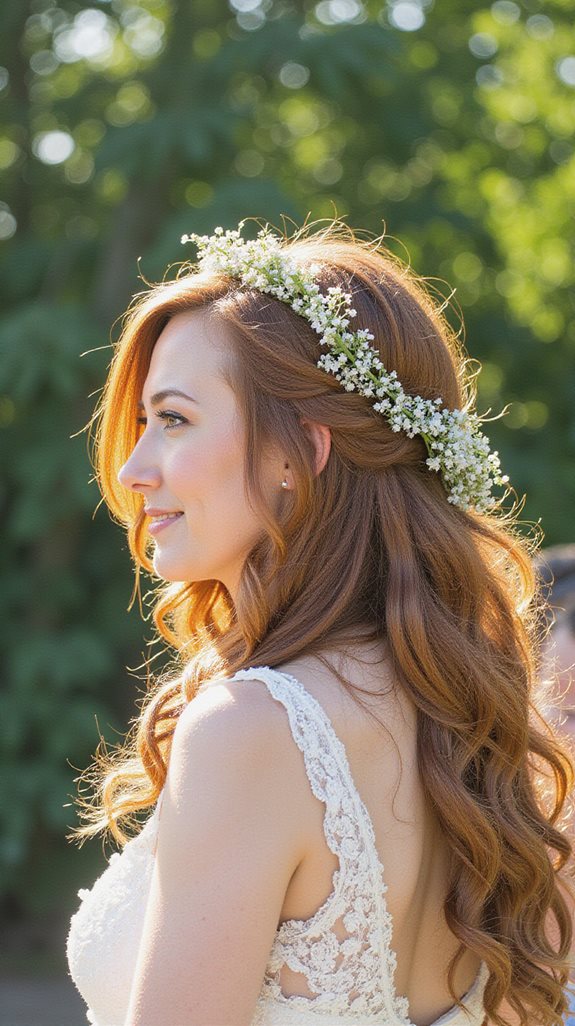 effortless bohemian half up styles