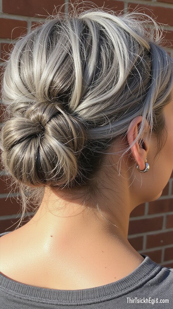 effortless chic messy bun