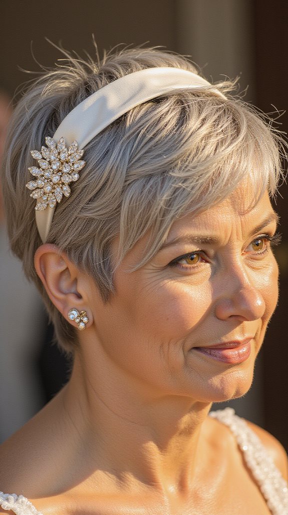 elegant accessories for short hairstyles