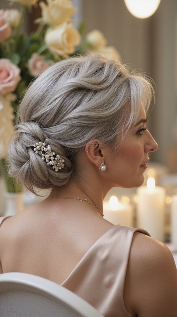 elegant classic chignon updo