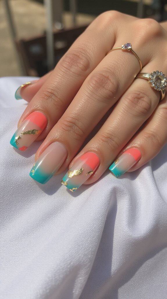 elegant edgy french tips