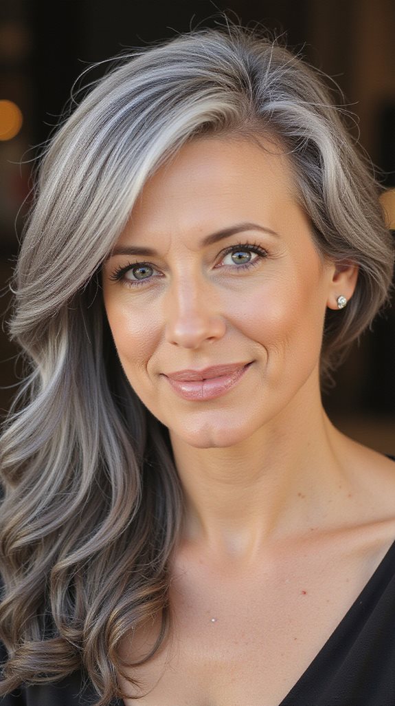 elegant side swept hair styles