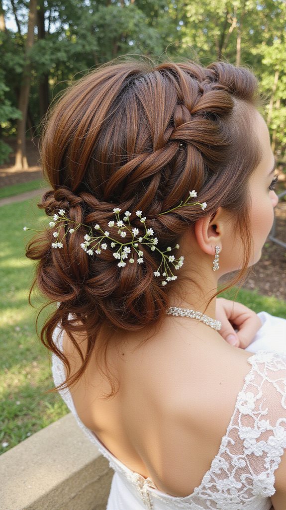 elegant summer wedding updo
