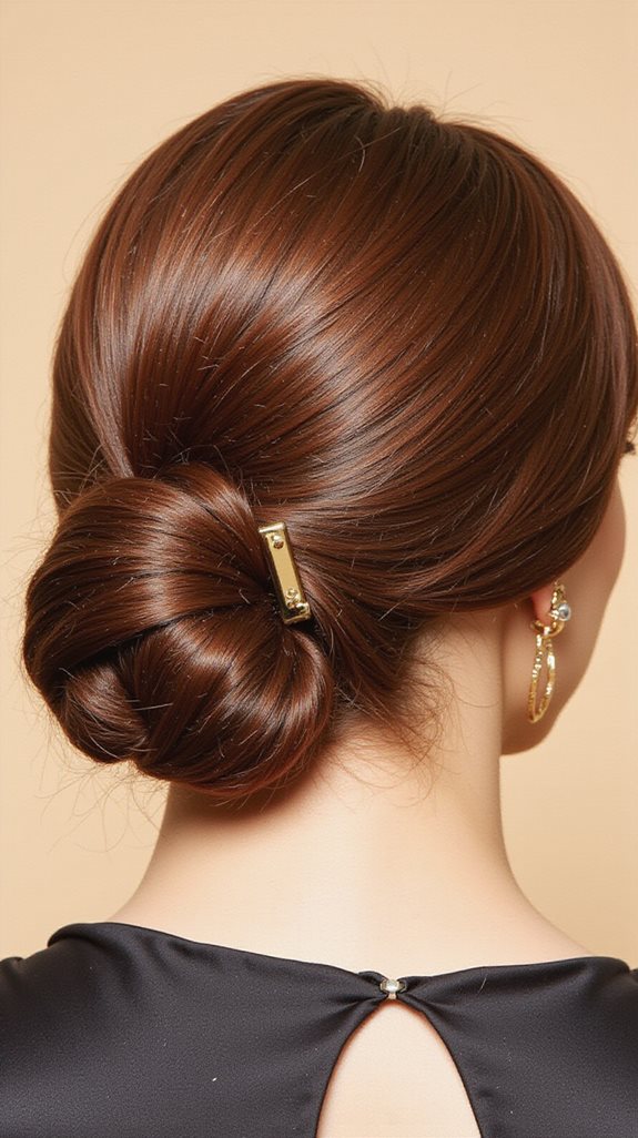 elegant versatile low bun