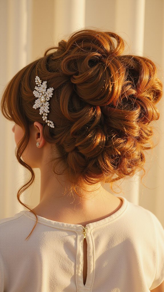 elevate half up bridal hairstyle