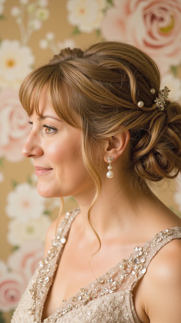 flattering side swept hairstyles outlined