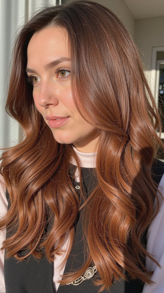 maintain vibrant chestnut hair