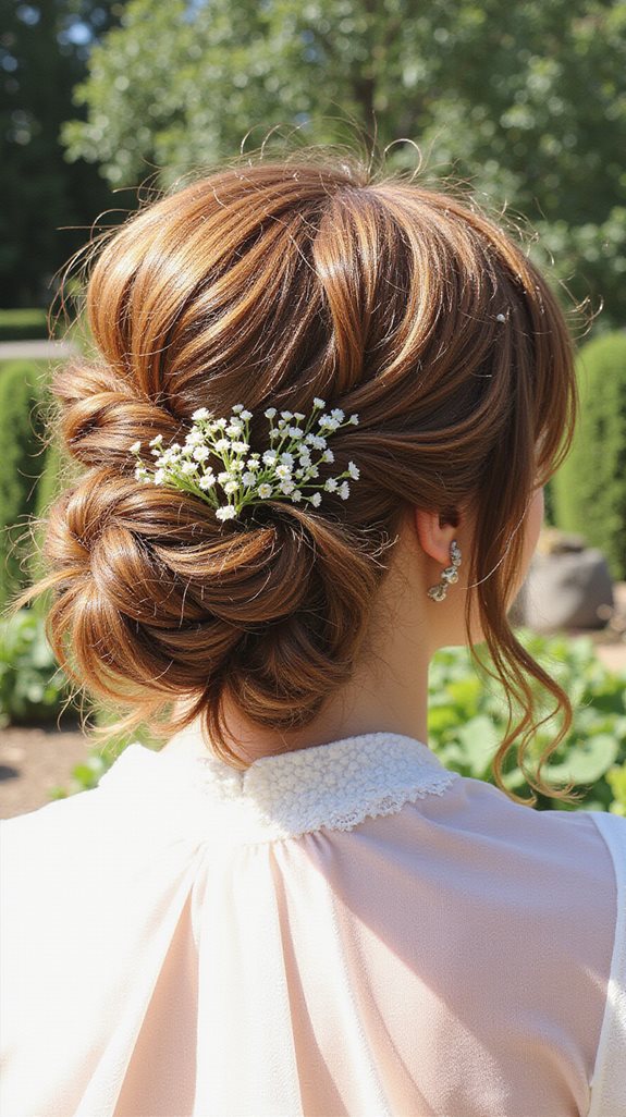 polished carefree wedding updo