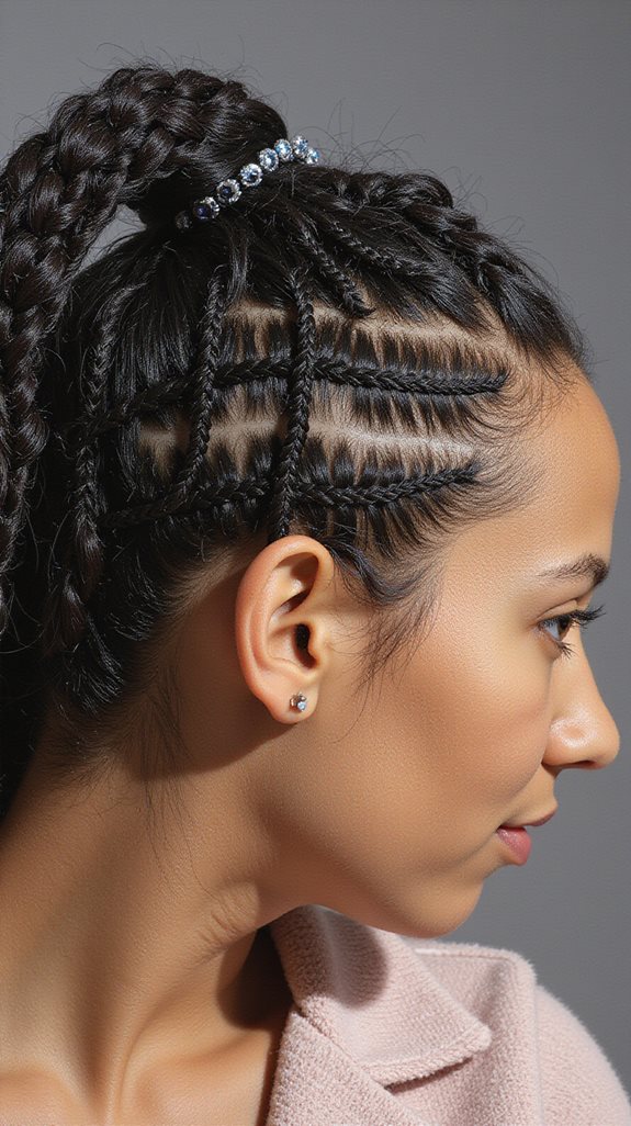 regal braided wolf crown