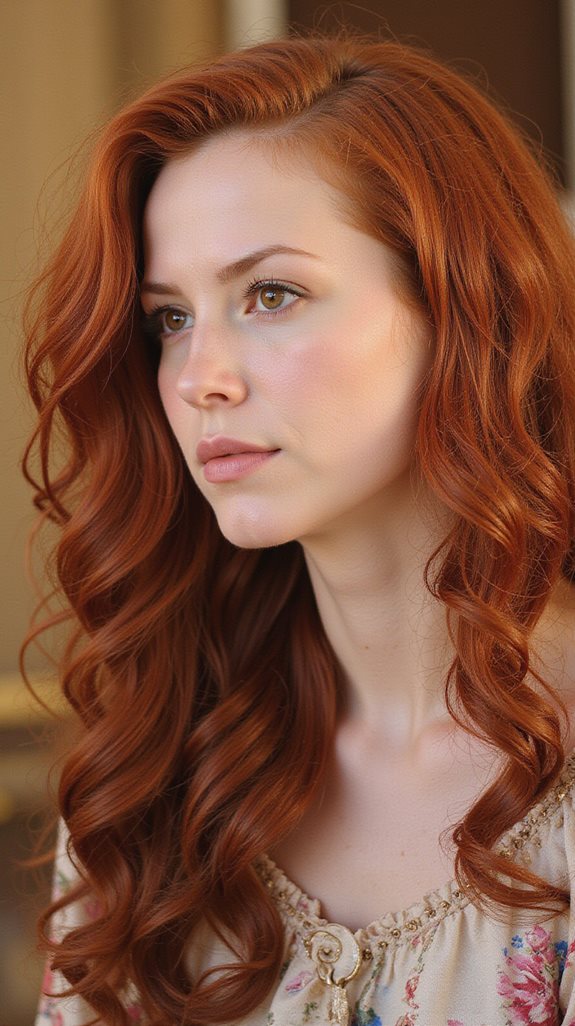 renaissance inspired titian red hair