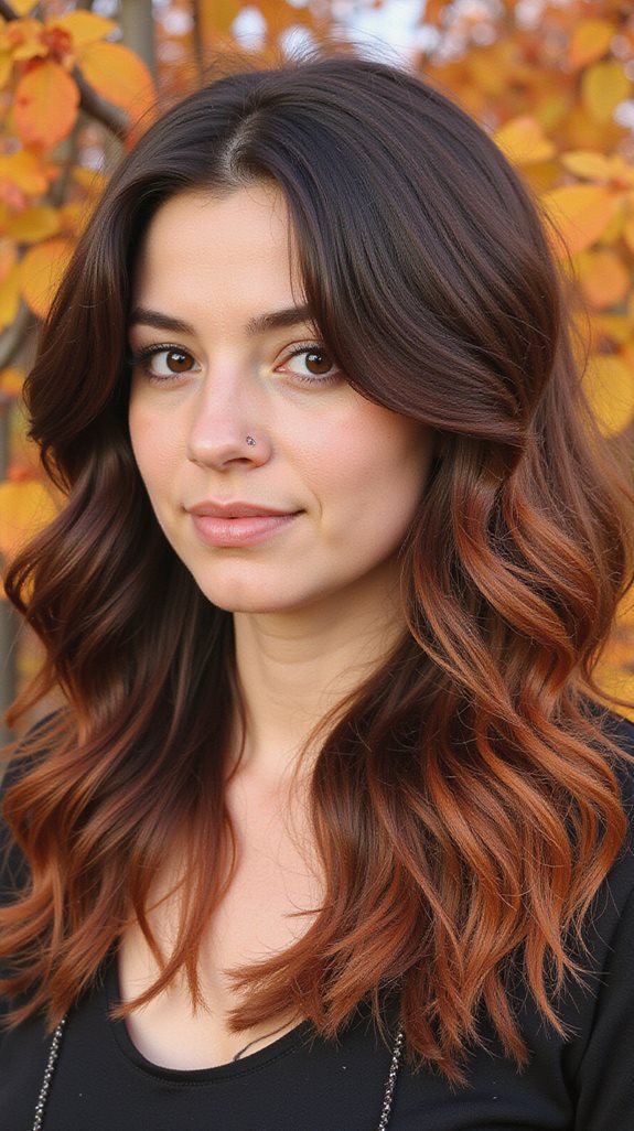 rich copper brunette hair color