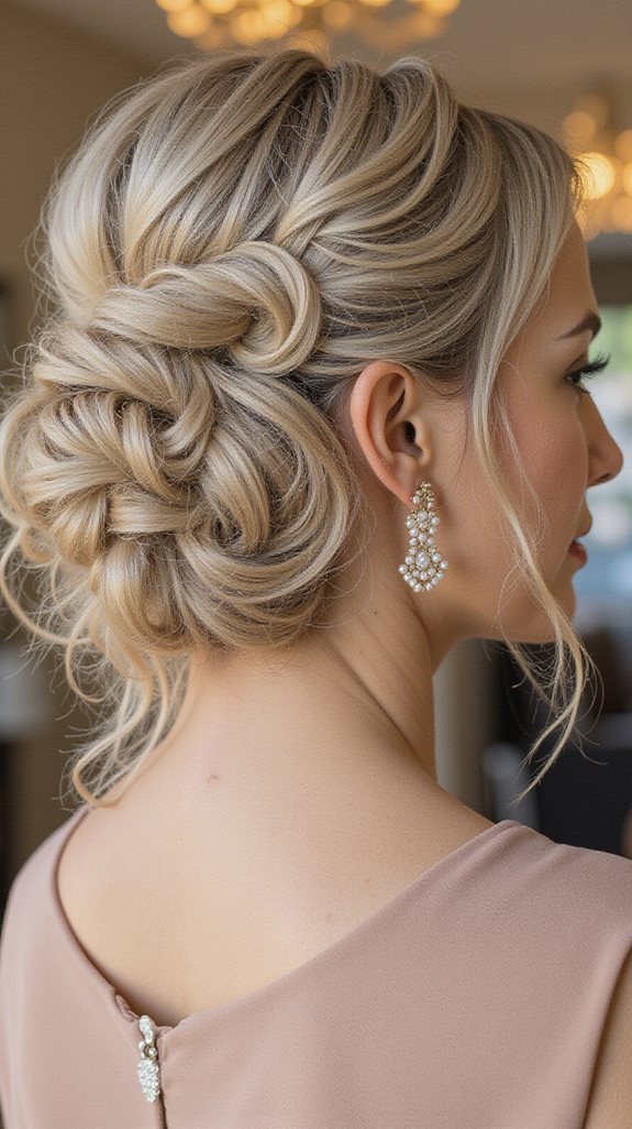 romantic textured pinned up waves