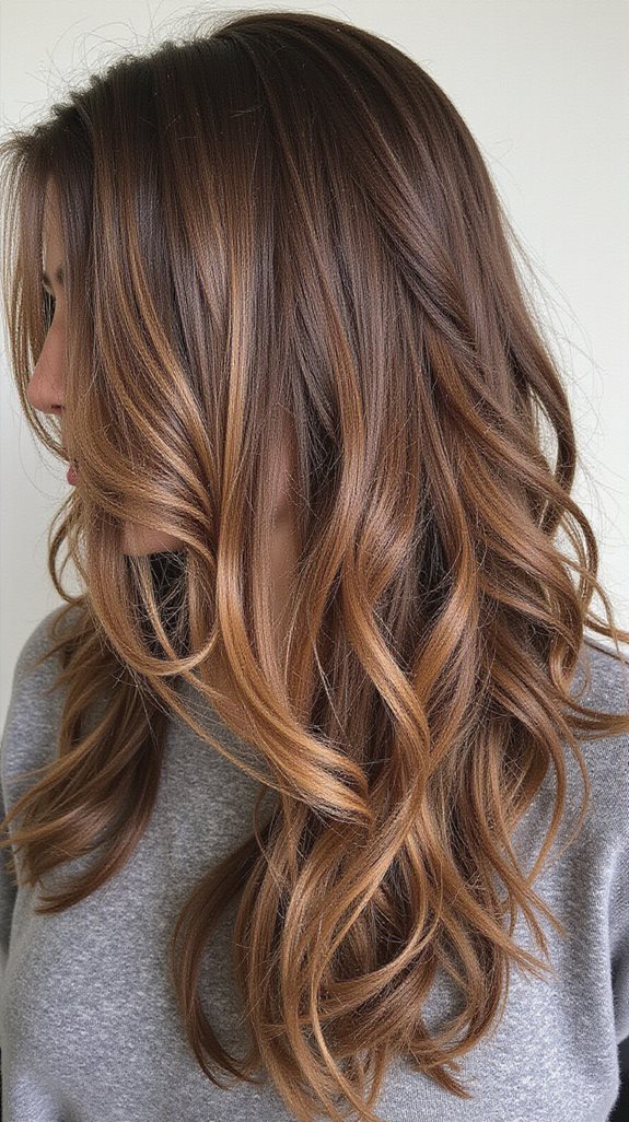 seamless low maintenance brunette color