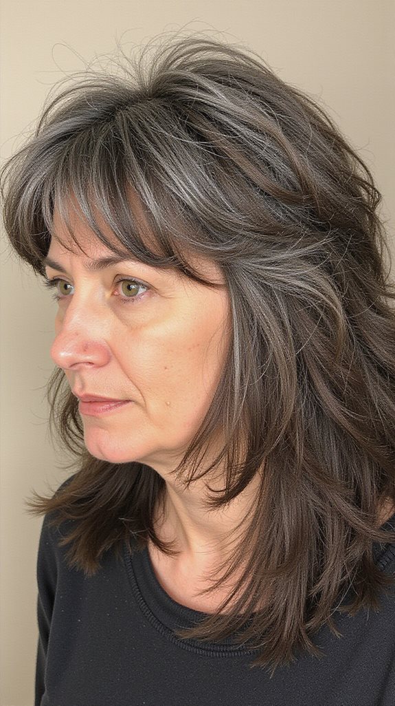 shag cut for thick hair