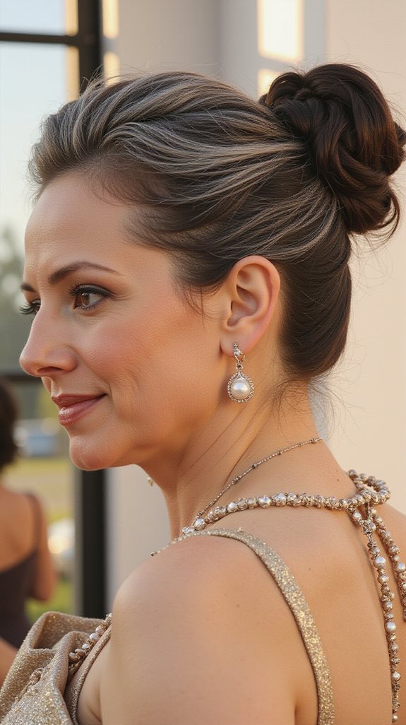 sleek high bun elegance