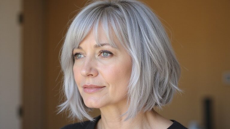 stylish grey bob hairstyles