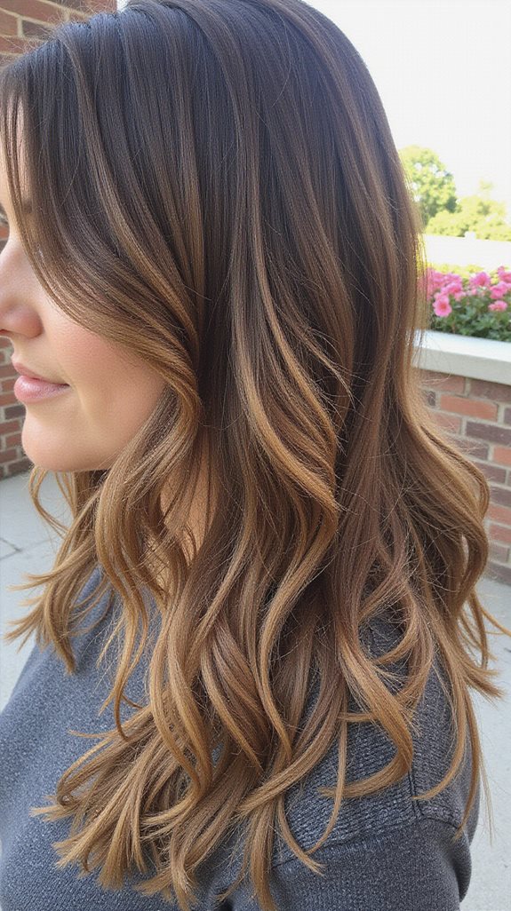 sun kissed balayage for brunettes