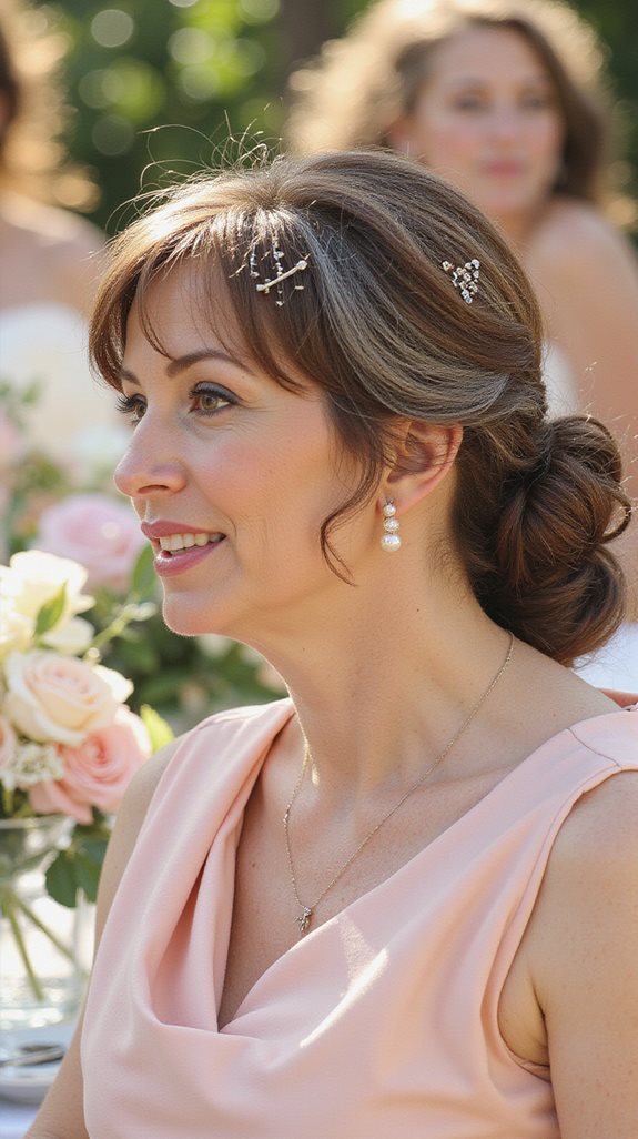 timeless elegant low bun