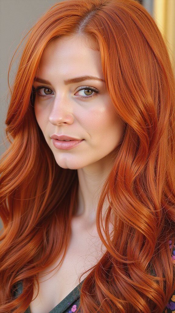 vivid copper red vibrancy