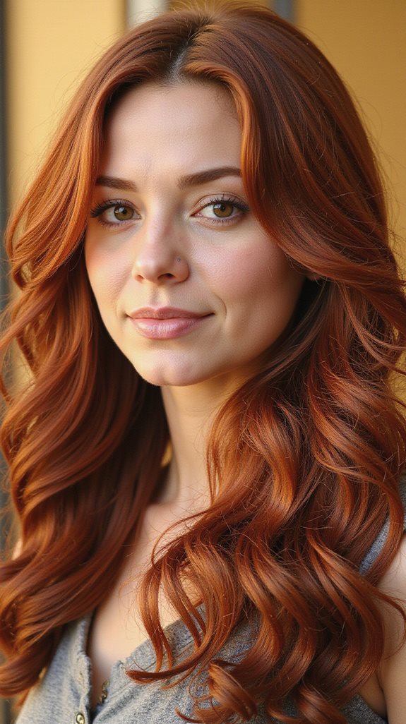 warm chestnut auburn highlights