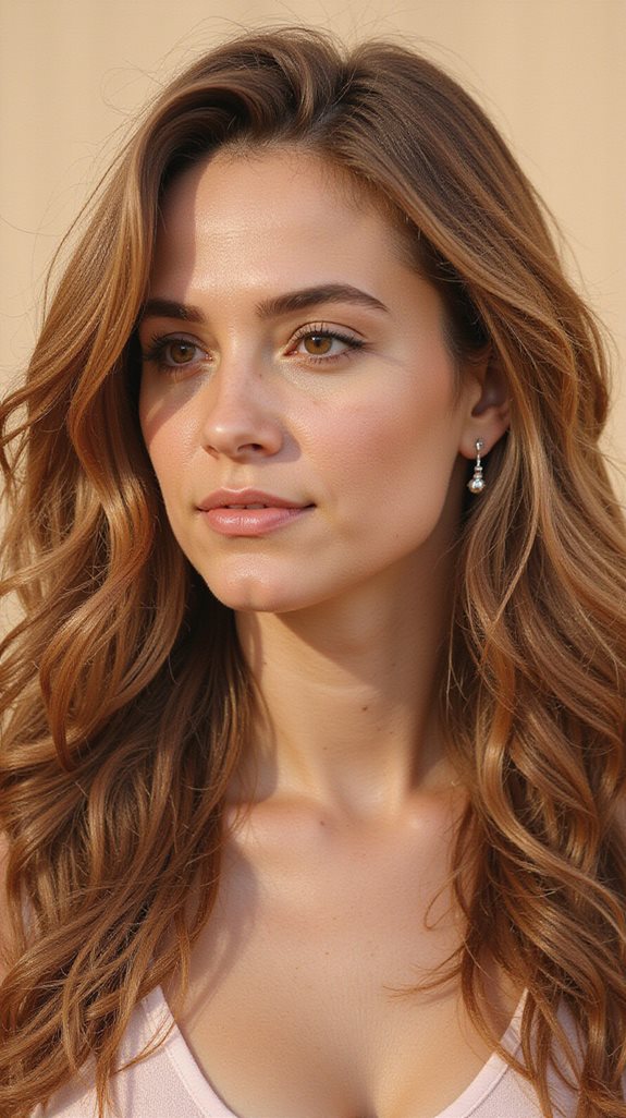 warm luminous chestnut brown