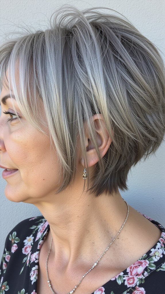 asymmetrical bob for maturity