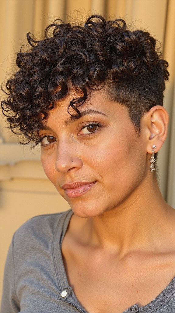 bixie cut for loose curls