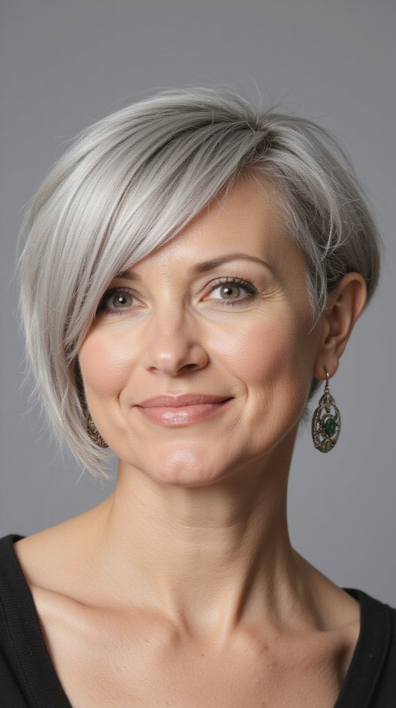 bold asymmetrical haircut style