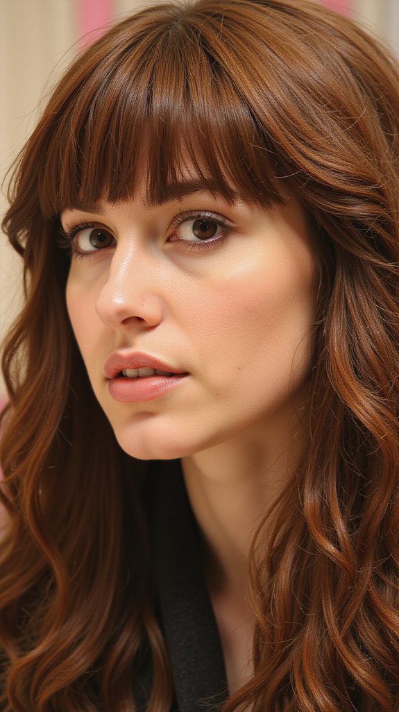 bold curtain bangs technique