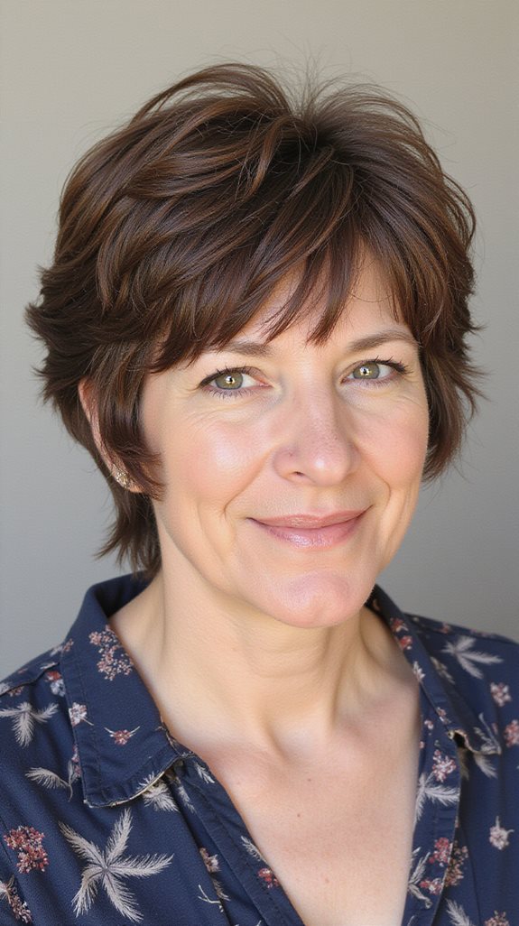 bold layered hairstyle for women