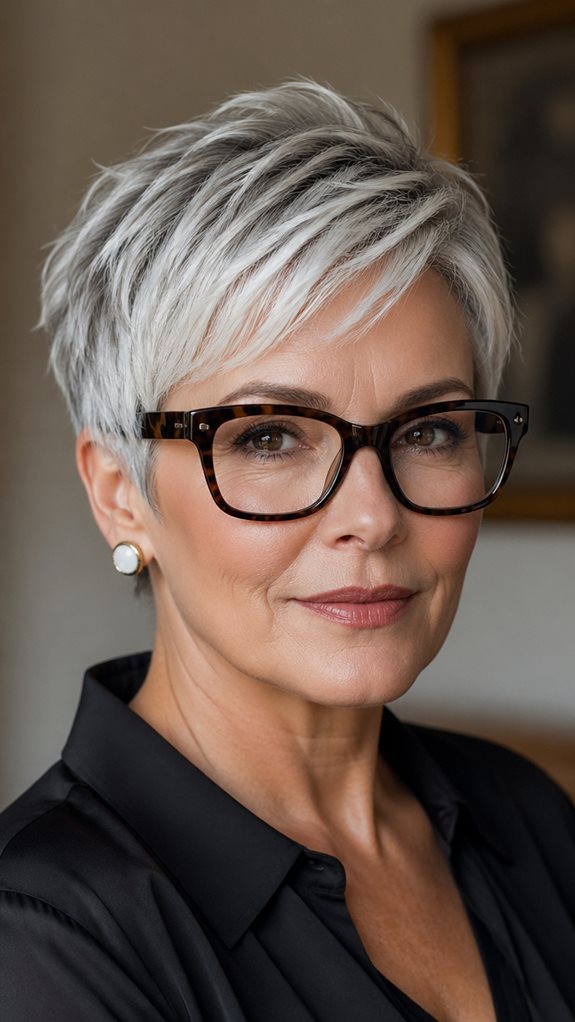 bold pixie cut accessories glasses