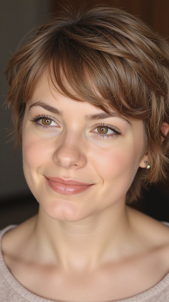 bold pixie cut bangs