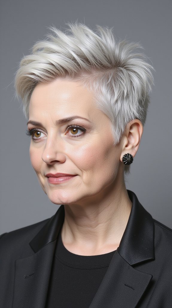 bold spiky pixie cut